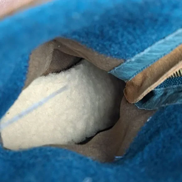 UGG Fabrice Chestnut Block Heel Lace Up Wool Lined Boots Women's Sz 6.5 (GUC) - Picture 7 of 9